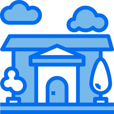 ev simgesi vektör illüstrasyonu