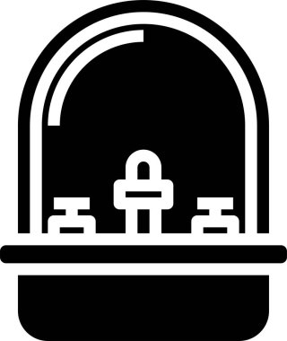 Batmanın minimalist vektör simgesi