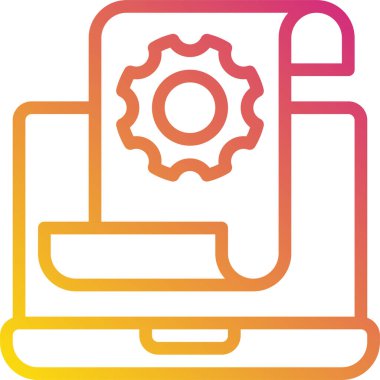 iş raporu minimalist vektör simgesi