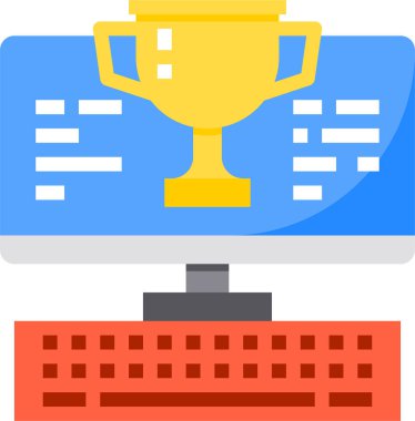 Kazanan ödül vektör illüstrasyonu 