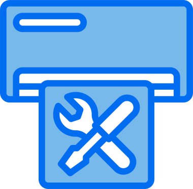 Modern tasarım minimalist vektör simgesi, hava durumu onarımı