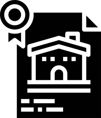 modern tasarım minimalist vektör simgesi, ödül evi dosyası