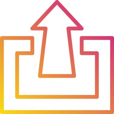 ok vektör resimleme simgesi yükle 