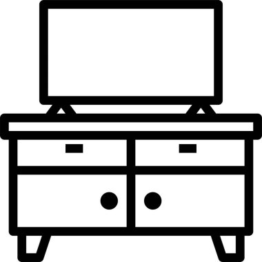 Masa simgesi, vektör illüstrasyonu