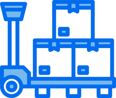 Alışveriş kavramının minimalist vektör simgesi 