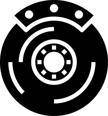 Disk fren arabasının vektör illüstrasyonu