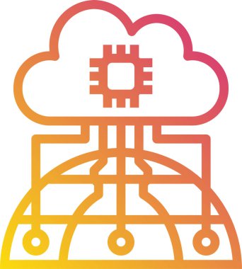 Veritabanı kavramının minimalist vektör simgesi 