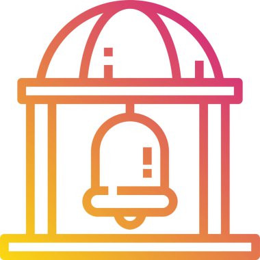 Çan simgesi vektör illüstrasyonu