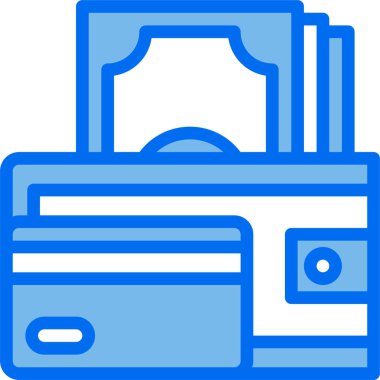 cüzdan ikonu vektör illüstrasyonu