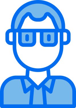 erkek avatar kişi tasarımı, vektör illüstrasyonu  