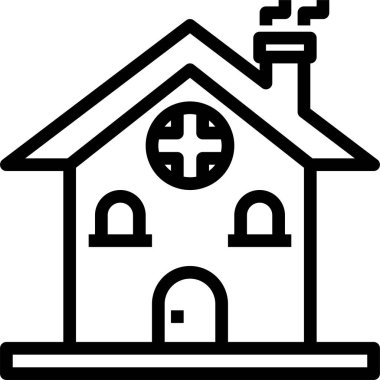 Ev simgesi, vektör illüstrasyonu