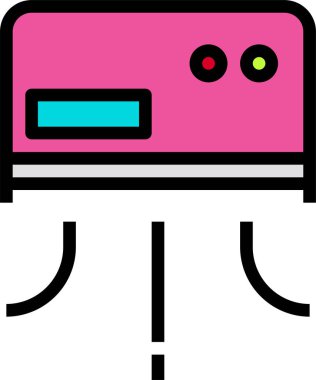 Kurutucu simgesi, vektör illüstrasyonu