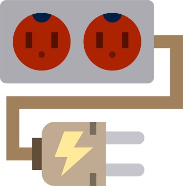  güç simgesi vektör illüstrasyonu