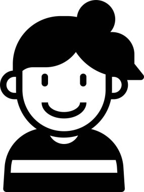 Tatlı kızın vektör çizimi 