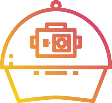 Hareket kamerasının basit simgesi, vektör illüstrasyonu