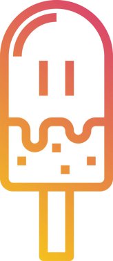 Modern tasarım minimalist vektör simgesi, dondurma