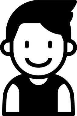 kullanıcı profili, çocuk avatarı, vektör illüstrasyonu 