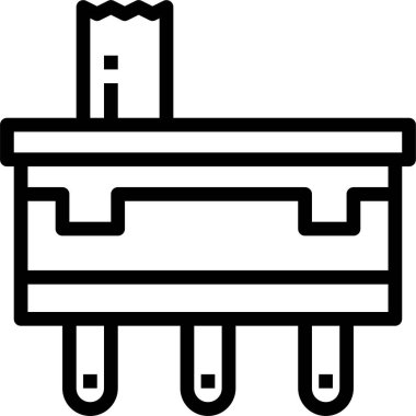 minimalistic vector icon of electronic switch