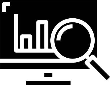 Grafiğin minimalist vektör simgesi 