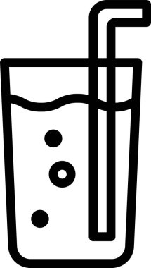 Stil minimalist içecek vektör simgesi