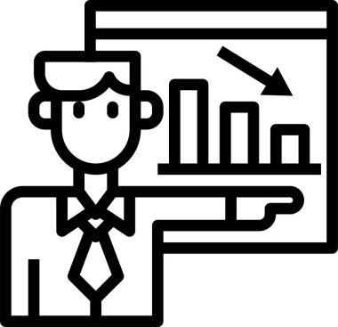 grafik simgesinin vektör illüstrasyonu