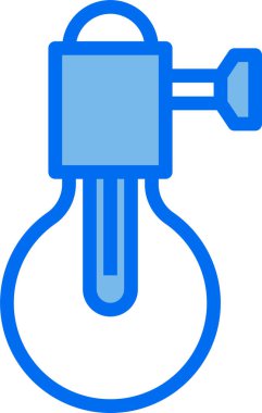 Lamba simgesi vektör illüstrasyonu, ampul simgesi