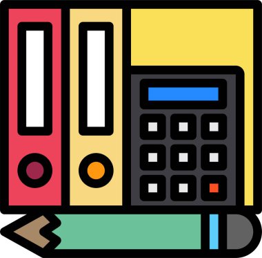 hesap makinesi simgesi, vektör illüstrasyonu 