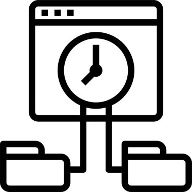 Web sunucusu, vektör illüstrasyonu 