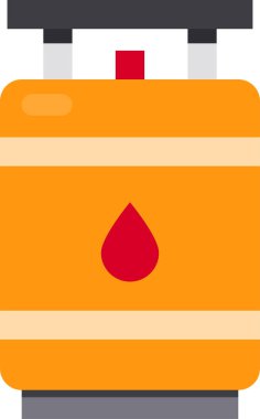 Petrol, gaz ikonu vektör illüstrasyonu
