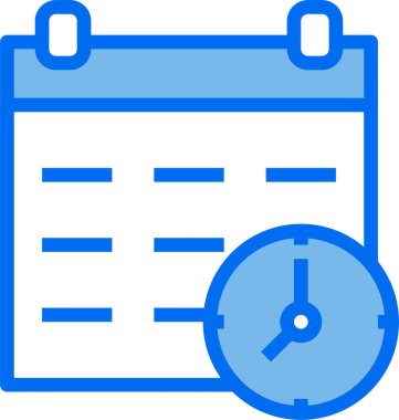 Takvim simgesinin vektör illüstrasyonu