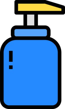 Losyon şişesinin minimalist vektör simgesi