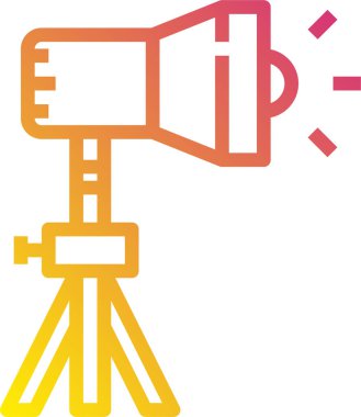 minimalistic vector icon of spotlight