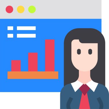 grafik simgesinin vektör illüstrasyonu