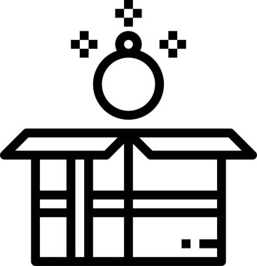 Elmasın minimalist vektör simgesi