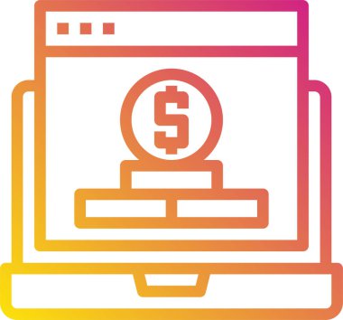 finansal bankacılık düz vektör simgeleri