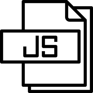 js dosya biçimi vektör illüstrasyonu 