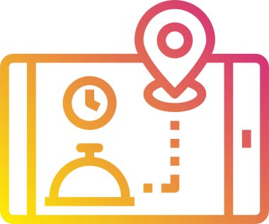 Pin konumunun minimalist vektör simgesi 