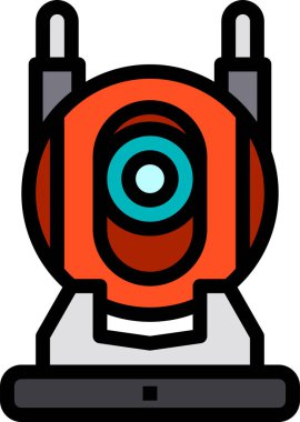 cctv aygıt simgesi, vektör illüstrasyonu 