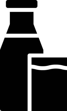 Stil minimalist içecek vektör simgesi