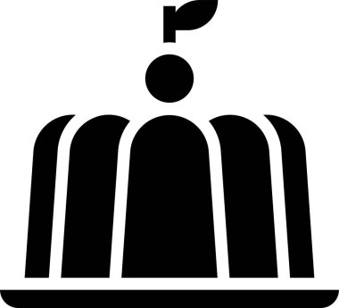 Bir pudingin vektör çizimi