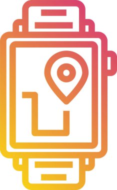 Pin konumunun minimalist vektör simgesi 