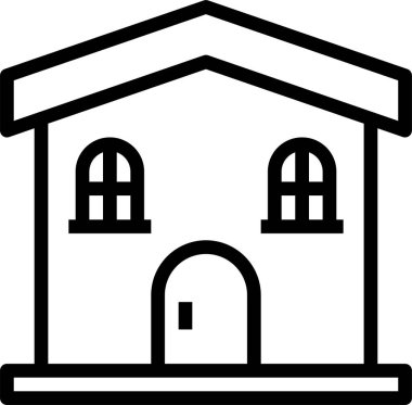 Ev simgesi, vektör illüstrasyonu