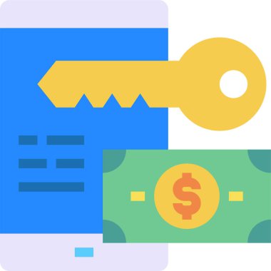 finansal bankacılık düz vektör simgeleri