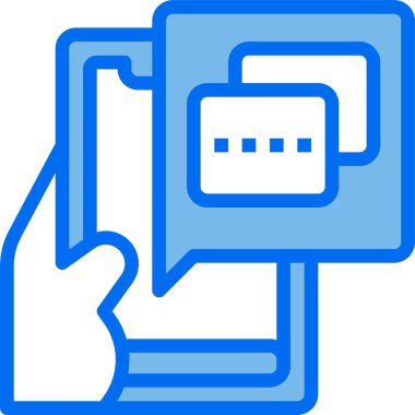 Akıllı telefon simgesinin vektör illüstrasyonu