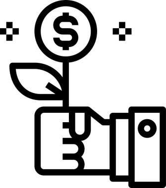 finansal bankacılık düz vektör simgeleri