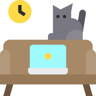 Kanepenin minimalist vektör simgesi