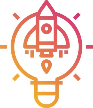 Basit modern fikir simgesi, vektör illüstrasyonu