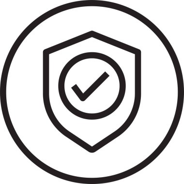 Koruma simgesinin vektör illüstrasyonu