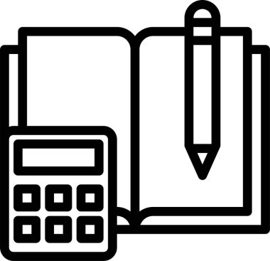 kitap minimalist vektör simgesi