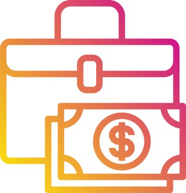 cüzdan ikonu vektör illüstrasyonu